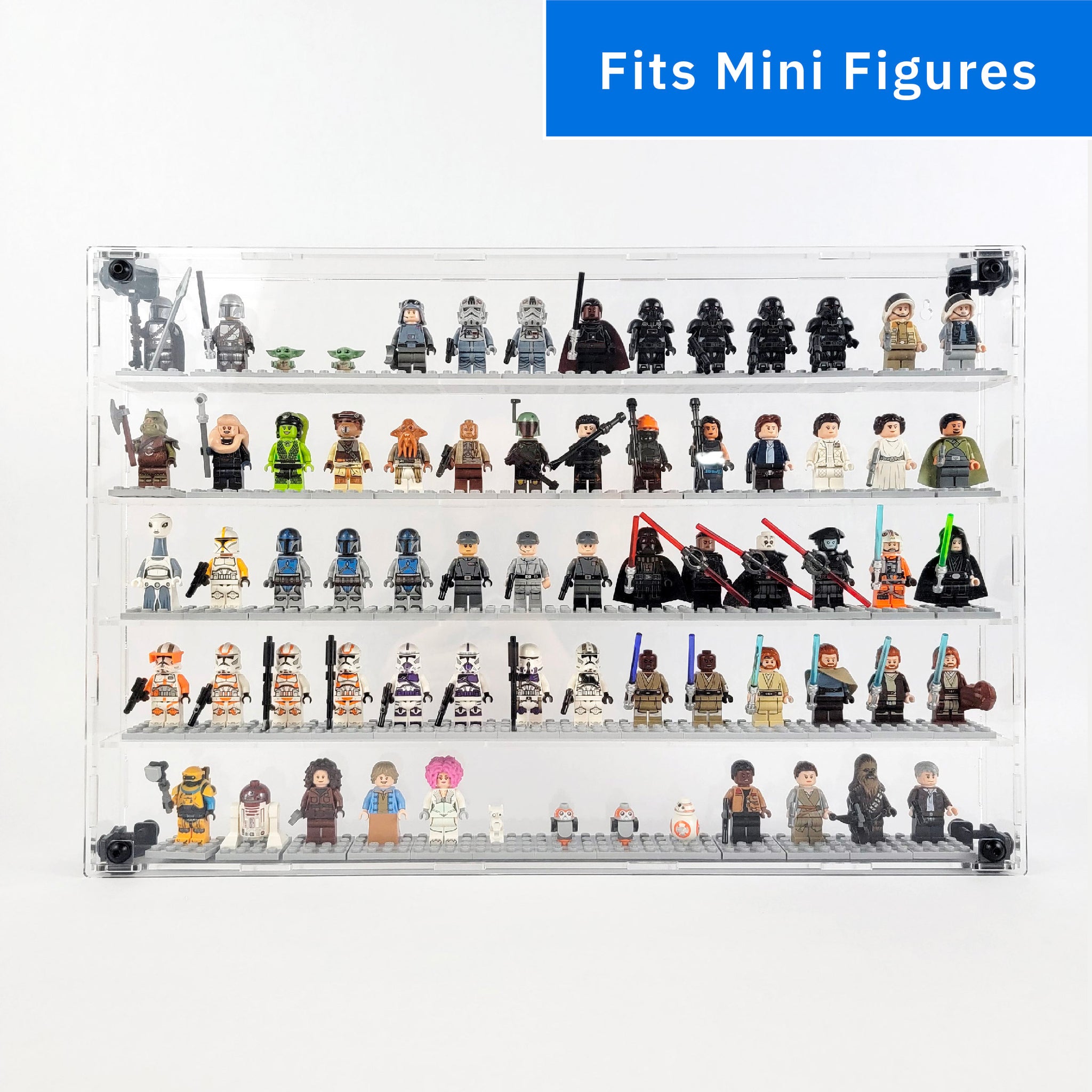 5-Shelf Miniature Figure Display Case – Scobo Design, LLC